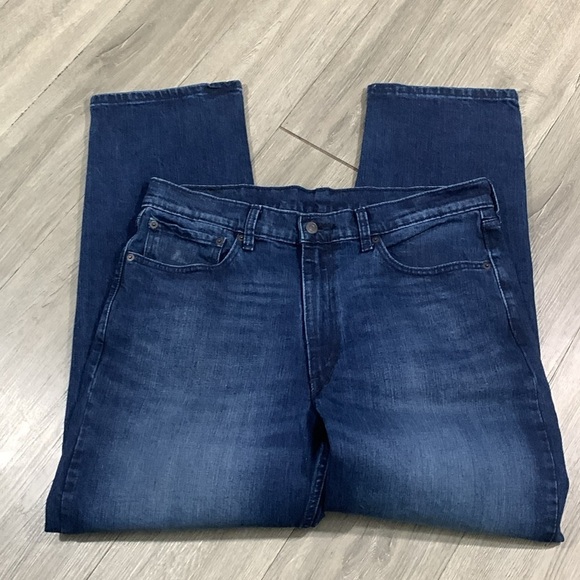 Levi’s 550 DarkWash Stretch Factory Faded Loose Fit Jeans size 36 - Picture 6 of 11